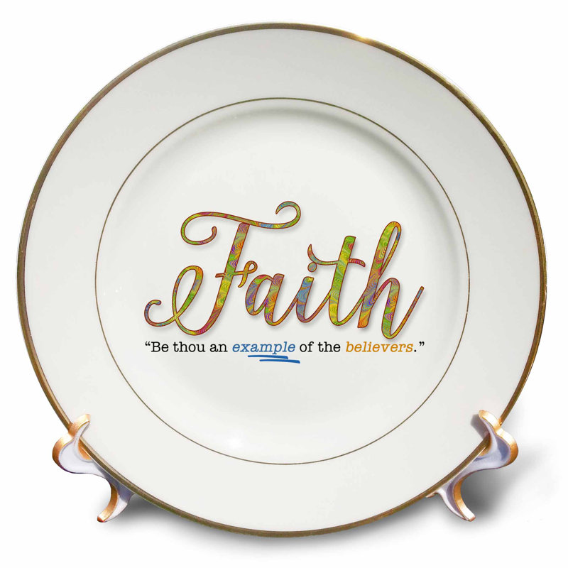 East Urban Home Faith Be an Example Religious Bible Verse Typography